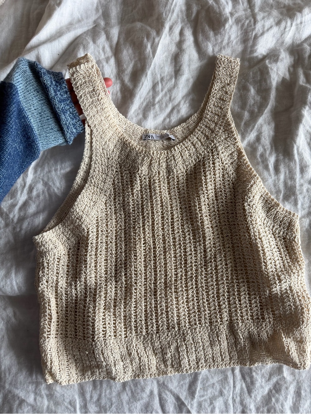 ZARA - Knit Crochet Tank Top